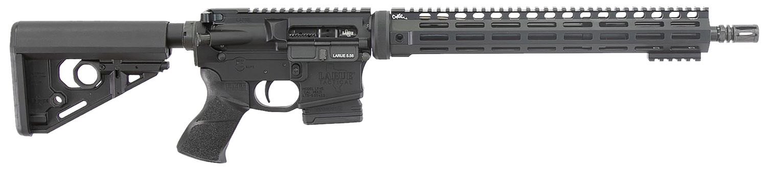 Larue Tactical LT1555616MLOKLC LT15  MLOK 5.56 10+1 16″ Stealth Barrel Black Right Hand