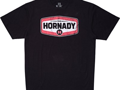 Hornady 99607L Hornady T-Shirt Black Cotton Short Sleeve Large