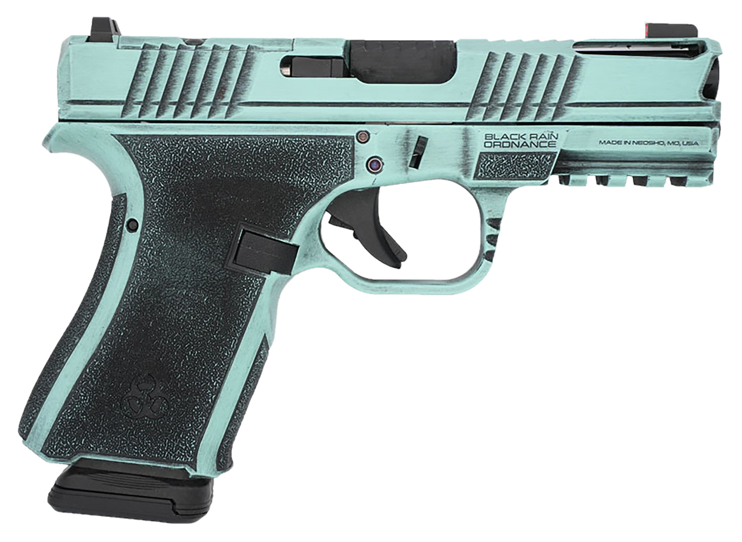 Black Rain Ordnance FLP9MMTBB   Compact Frame 9mm 15+1 4″ Stainless Steel Slide