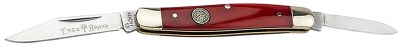 Boker 110844 Pen Knife Traditional Pen/Spear Plain D2 Steel Blade Smooth Red Bone Handle