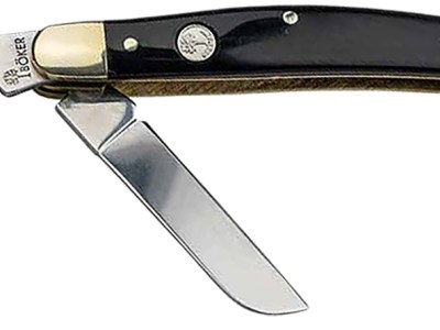 Boker 110857 Stockman Traditional Large Clip Point/Sheepsfoot/Spey Plain D2 Steel Blade Brown Jigged Bone Handle