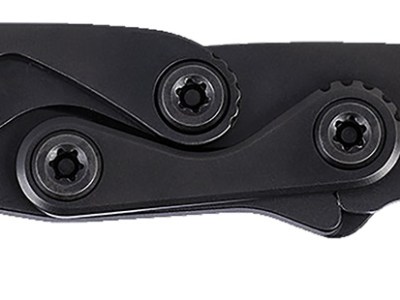 CRKT 4050K Provoke EDC EDC 2.47″ Folding Black Oxide Plain Satin D2 Steel Blade, Black Aluminum Handle