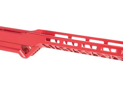 Timber Creek Outdoors ERCR7SAR Enforcer Rifle Chassis Red Aluminum SA Rem700 Action Right