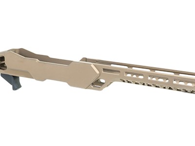 Timber Creek Outdoors ERC1022BB Enforcer Rifle Chassis Burnt Bronze Aluminum Fits Ruger 10/22 Compatible w/ MSR Buffer Tubes