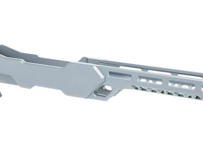 Timber Creek Outdoors ERC1022T Enforcer Rifle Chassis Tungsten Aluminum Fits Ruger 10/22 Compatible w/ MSR Buffer Tubes