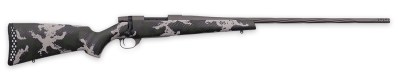 Weatherby VTE653WR8B Vanguard Talon 6.5-300 Wthby Mag 3+1 28″ Tungsten Cerakote Peak 44 Blacktooth Carbon Fiber Stock w/ Green & White Sponge Pattern