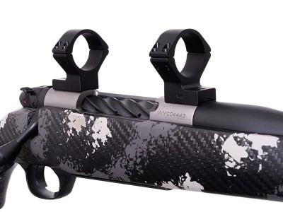 Weatherby TRBVLAS1 Scope Mount/Ring Combo  Matte Black Alloy 1″ Tube, Weatherby Mark V Medium Rings Standard 6-Lug Action