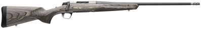 Browning 036092227 X-Bolt 2 Hunter Full Size 7mm Rem Mag 3+1 26″ Matte Blued Threaded Sporter Barrel, Drilled & Tapped Stainless Steel Receiver, Fixed Gray Laminate Stock, Radial Muzzle Brake