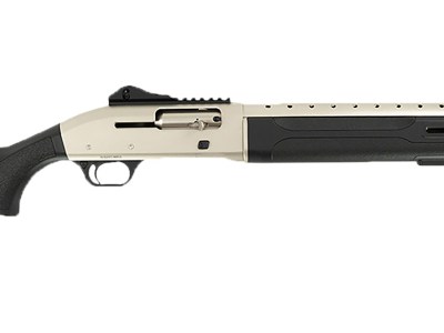 Tokarev USA 21000423 T300M A1 Kit 12 Gauge Semi-Auto 3″ 5+1 18.50″ Electroless Nickel Ventilated Heat Shield Barrel, Electroless Nickel Receiver w/Picatinny Rail, Fixed Black Polymer Stock