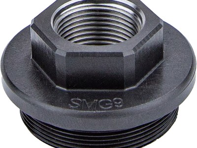 Kgm Suppressors A-SMG9-DTA-S-3 SMG9 Direct Thread Adapter Black Nitride Steel 5/8″x24 Threads