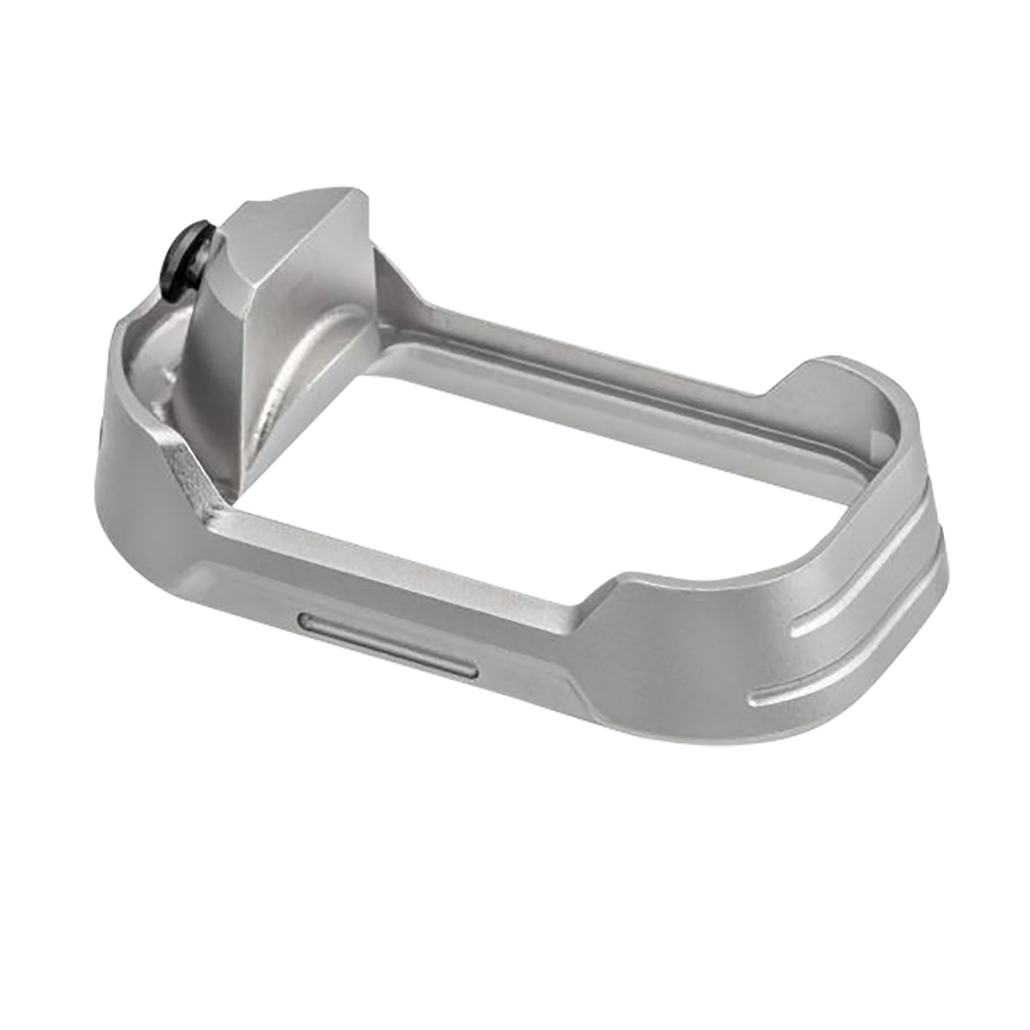 Tyrant CNC TDG17MWG3GREYBLACKSCRE  Magwell Fits Glock 17 Gen 3 Grey Aluminum