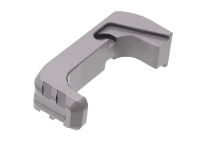 Tyrant CNC TD43X48EG  Extended Magazine Release Glock 43x/48 Grey Aluminum