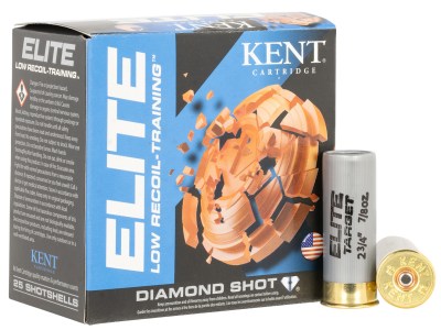 Kent Cartridge E12LB248 Elite  12Gauge 2.75″ 7/8oz 8Shot 25 Per Box/10 Case