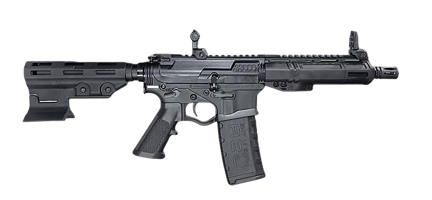 ATI ATIGAX5567MLTB Alpha Maxx  5.56 NATO 30+1 7.50″ Black Barrel, Black Polymer Receiver w/Picatinny Rail, M-LOK Handguard, Black Polymer Blade, A2 Grip