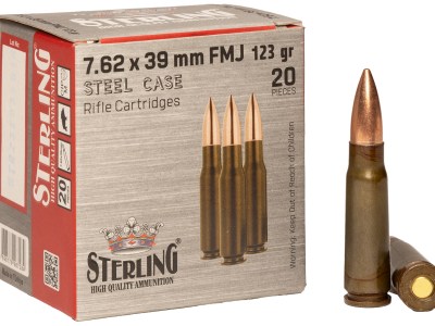 Sterling 8698779967284   7.62x39mm 123gr Full Metal Jacket 20 Per Box/50 Case