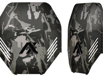 Axil LLC MXPLTBC MX Plate  Polymer Over the Head Black Camo