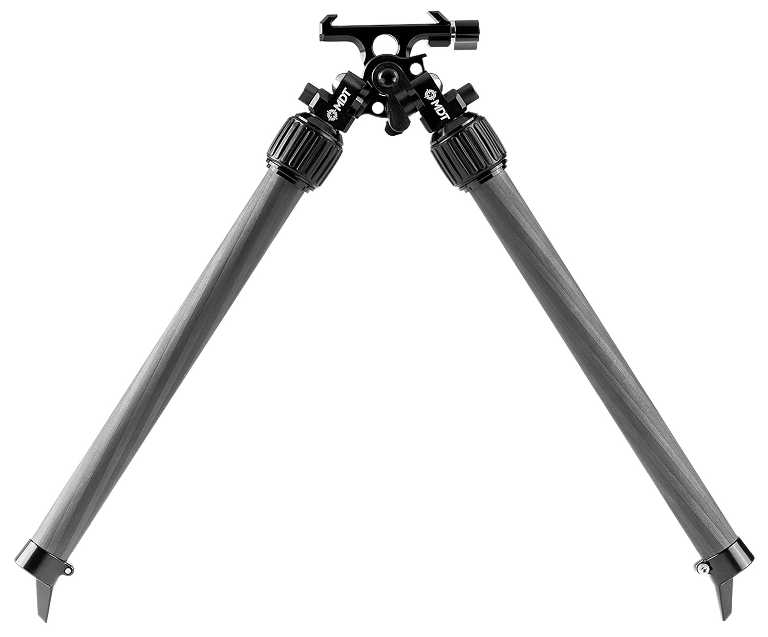 Mdt Sporting Goods Inc 114700BLK Mountain Bipod 2.70-15.80″ High Black Carbon Fiber/Aluminum