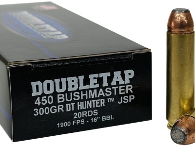 DoubleTap Ammunition 450B300SP   450Bushmaster 300gr Jacketed Soft Point 20 Per Box/25 Case