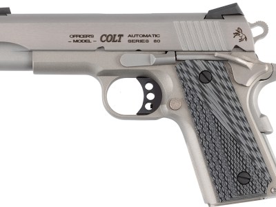 Colt Mfg O9840XE Officer Lightweight 45 ACP 7+1 4.25″ Stainless Steel Barrel, Stainless Cerakote Stainless Steel Serrated Slide, Stainless Cerakote Aluminum Frame w/Beavertail, Black/Gray G10 Grip