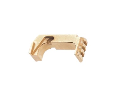 Tyrant CNC TD43X48ESTEELGOLD  Extended Magazine Release Glock 43x/48 Gold Aluminum/Steel