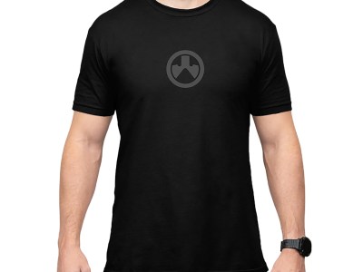 Magpul MAG1115-001-L Icon Logo  Black Cotton/Polyester Short Sleeve Large