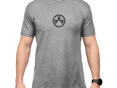Magpul MAG1115-041-S Go Bang Parts  Stone Gray Heather Cotton/Polyester Short Sleeve Small