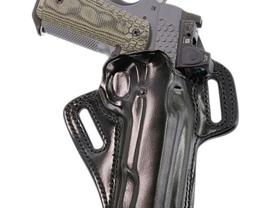 Galco APO212RB APO Strongside/Crossdraw OWB Black Steerhide Fits Kimber 1911 5″ Right Hand