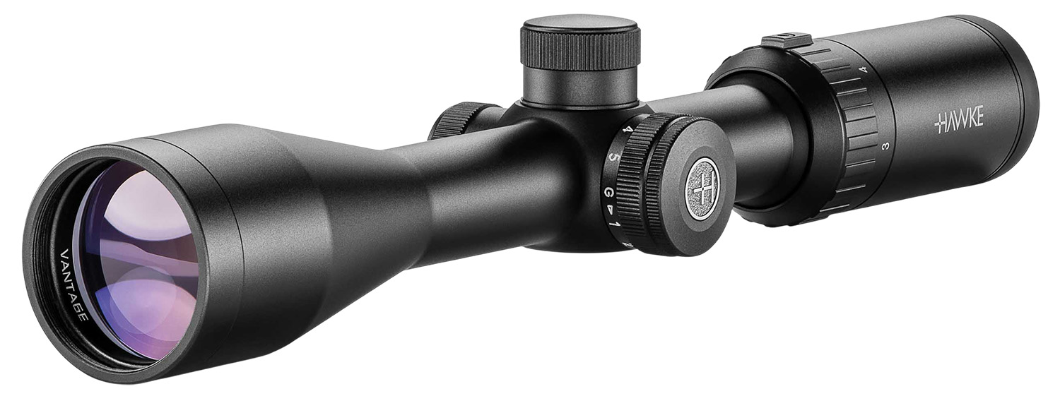 Hawke Sport Optics 14219 Vantage IR Riflescope Black 3-9x40mm 1″ Tube Illuminated Red/Green Slug Gun/Muzzleloader Reticle
