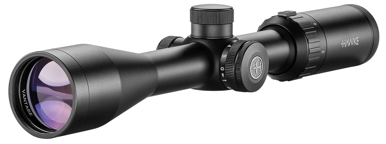 Hawke Sport Optics 14223 Vantage IR Riflescope Black 3-9x40mm 1″ Tube Illuminated Red/Green Rimfire 22LR Subsonic Reticle