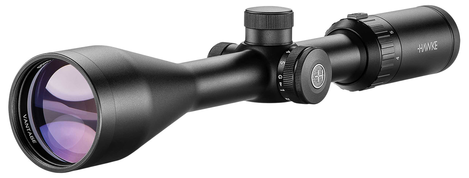 Hawke Sport Optics 14254 Vantage IR Riflescope Black 4-12x50mm 1″ Tube Illuminated Red/Green L4A DOT 2.5 MOA Reticle