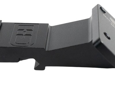 C&H Precision PR45HOLOK   Picatinny Mount Red Dot Optic Mount Black Aluminum Compatible w/ Holosun 407K/507K