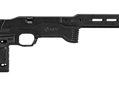 Mdt Sporting Goods Inc 114882BLK ACC Premier Gen2 Chassis System Cerakote Black Aluminum Fits Ruger American Rimfire Right Hand