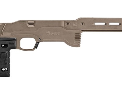 Mdt Sporting Goods Inc 114882FDE ACC Premier Gen2 Chassis System Cerakote Flat Dark Earth Aluminum Fits Ruger American Rimfire Right Hand