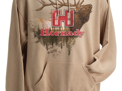 Hornady 99612M Elk  Medium Tan/Khaki Hoodie Poly-Cotton