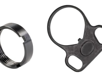 White Label Armory WLA-BUF-7008-01  End Plate Kit Ambidextrous Black Aluminum/Steel AR-15