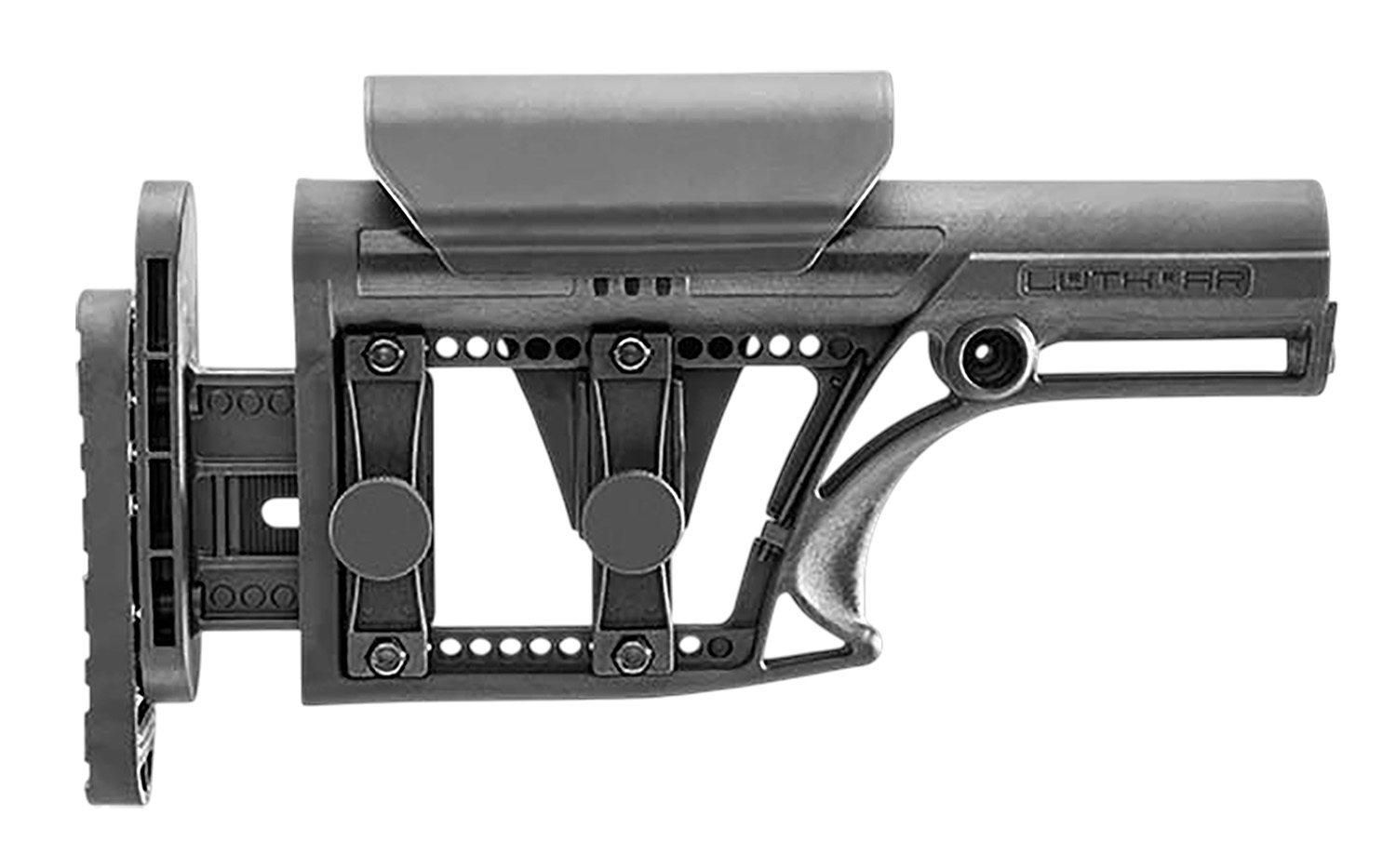 Luth-ar MBA-1 MBA-1 Buttstock Black Fits Rifle 10.50″ OAL Ambidextrous
