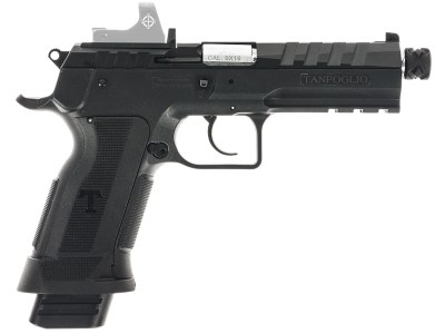 Tanfoglio TFFDT9RS Force Duty Tactical 9mm Luger 20+1 4.90″ Stainless Threaded Barrel, Black Steel Optic Ready/Serrated Slide, Black Polymer Frame w/Beavertail & Picatinny Rail, Textured Grip