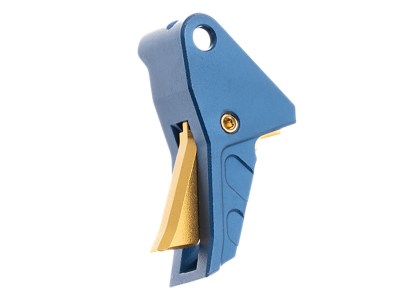 Tyrant CNC TDECHETRIGBLUE/GOLD I.T.T.S Trigger Blue/Gold Fits Springfield Echelon