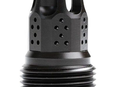 Jk Armament JKMDHDCF14 War Eagle Compensator/Flash Hider Black Nitride Stainless Steel 1/2″x28 Threads 9mm