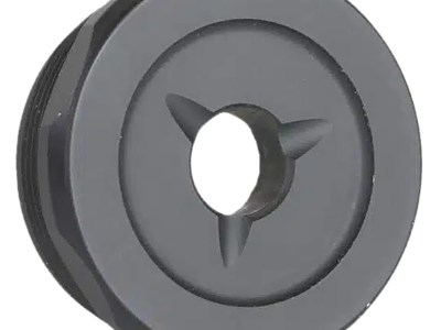 Jk Armament JK155LTEC22 LT Flash Reducer End Cap 22Cal Fits Aluminum Hard Anodized Black