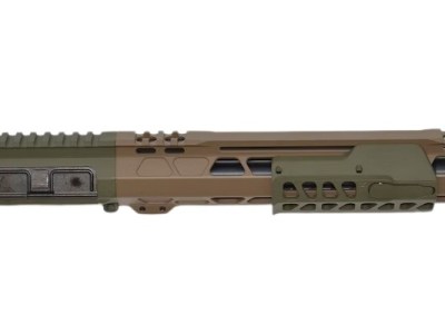 Bilson Arms P7UFSFG10R1 BA-15FCP  338 ARC 10+1 12.50″ Threaded Barrel, Flat Dark Earth/Sniper Green Cerakote Aluminum Receiver w/Picatinny Rail, M-LOK Handguard