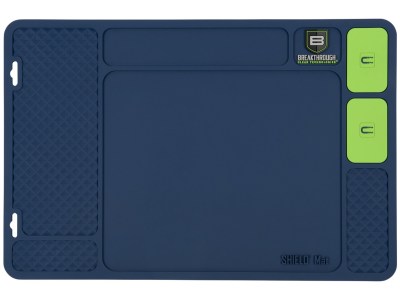 Breakthrough Clean BTSGMF Fishing Reel Cleaning Shield Mat Blue PVC