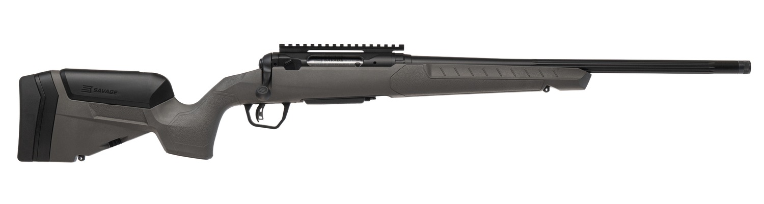 Savage Arms 32417 110 Trailblazer 6.5 PRC 2+1 22″ Fluted Barrel, Flat Dark Gray Adj LOP Synthetic Stock, Right Hand