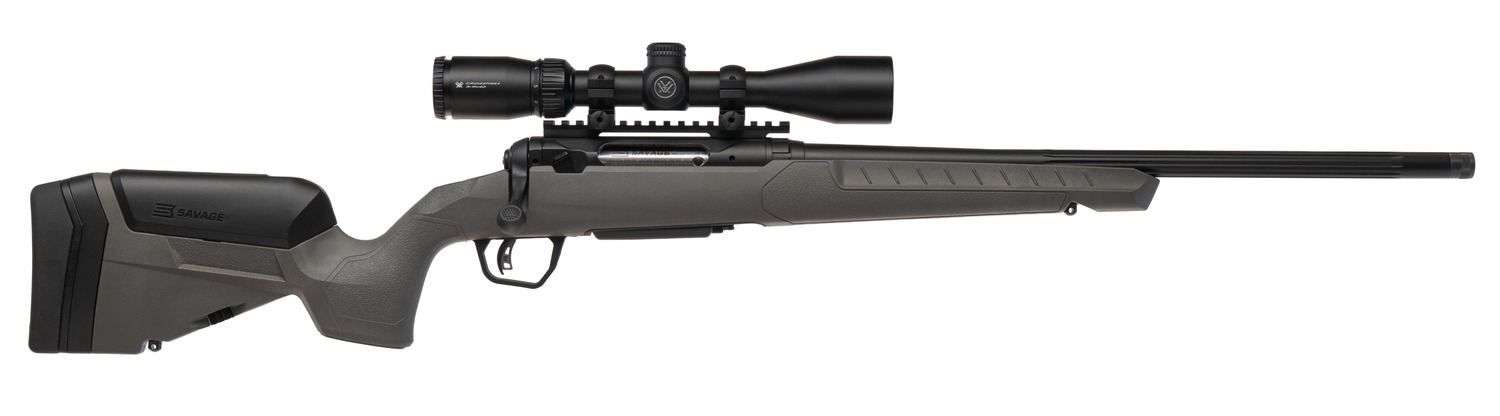 Savage Arms 32474 110 Trailblazer XP 7mm PRC 2+1 22″ Fluted Barrel, Flat Dark Gray Adj LOP Synthetic Stock, Right Hand