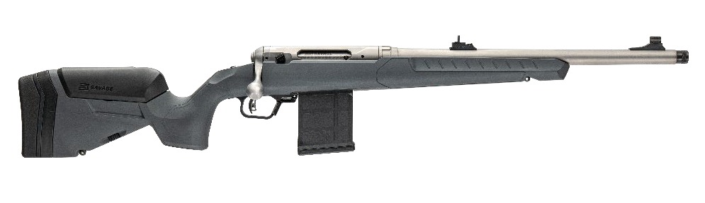 Savage Arms 32506 110 Ridge Hunter 338 Win Mag 5+1 20″ Heavy Barrel, Flat Dark Gray Adj LOP Synthetic Stock, Right Hand