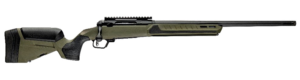 Savage Arms 32636 110 Core Predator Full Size 6mm Creedmoor 10+1 22″ Medium Heavy Fluted Barrel, Arca Rail Forend, Hunter Green AccuStock w/AccuFit V2 Synthetic Stock, Left Hand