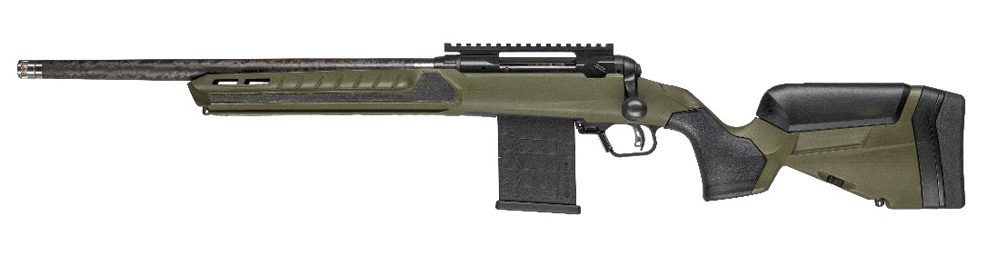 Savage Arms 32943 110 UltraLite Predator 6mm ARC 10+1 18″ Carbon Fiber Barrel, Arca Rail Forend, Hunter Green AccuStock w/AccuFit V2 Synthetic Stock, Left Hand
