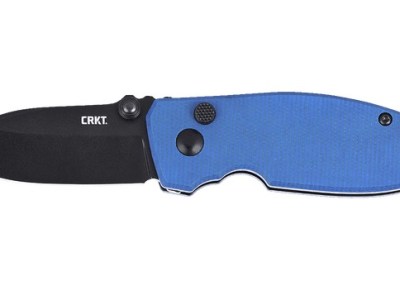 CRKT 2474BDC  SQUID        BUTTON LOCK  2.27 BLUE