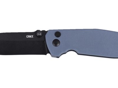 CRKT 2495GC   SQUID XM        2.95 BUTTON LOCK GRY