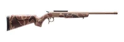 CVA CR4437DC Cascade Takedown 308 Win 1rd 20″ Flat Dark Earth Cerakote Stainless Steel Threaded Barrel & Receiver w/Picatinny Rail, Duck Camo Synthetic Stock
